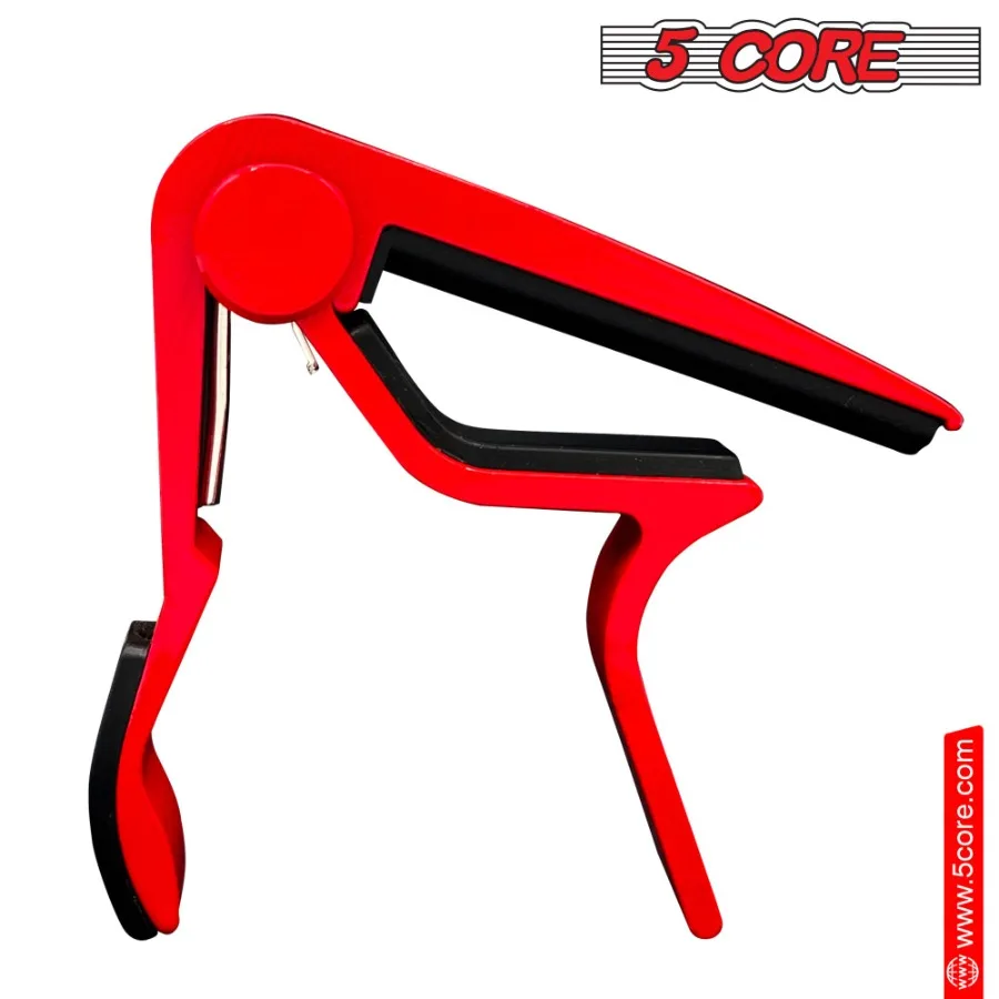 5core capo guitarra elétrica acústica 6 cordas ajuste rápido e fácil clipe clássico banjo bandolim ou ukulele capotraste para g