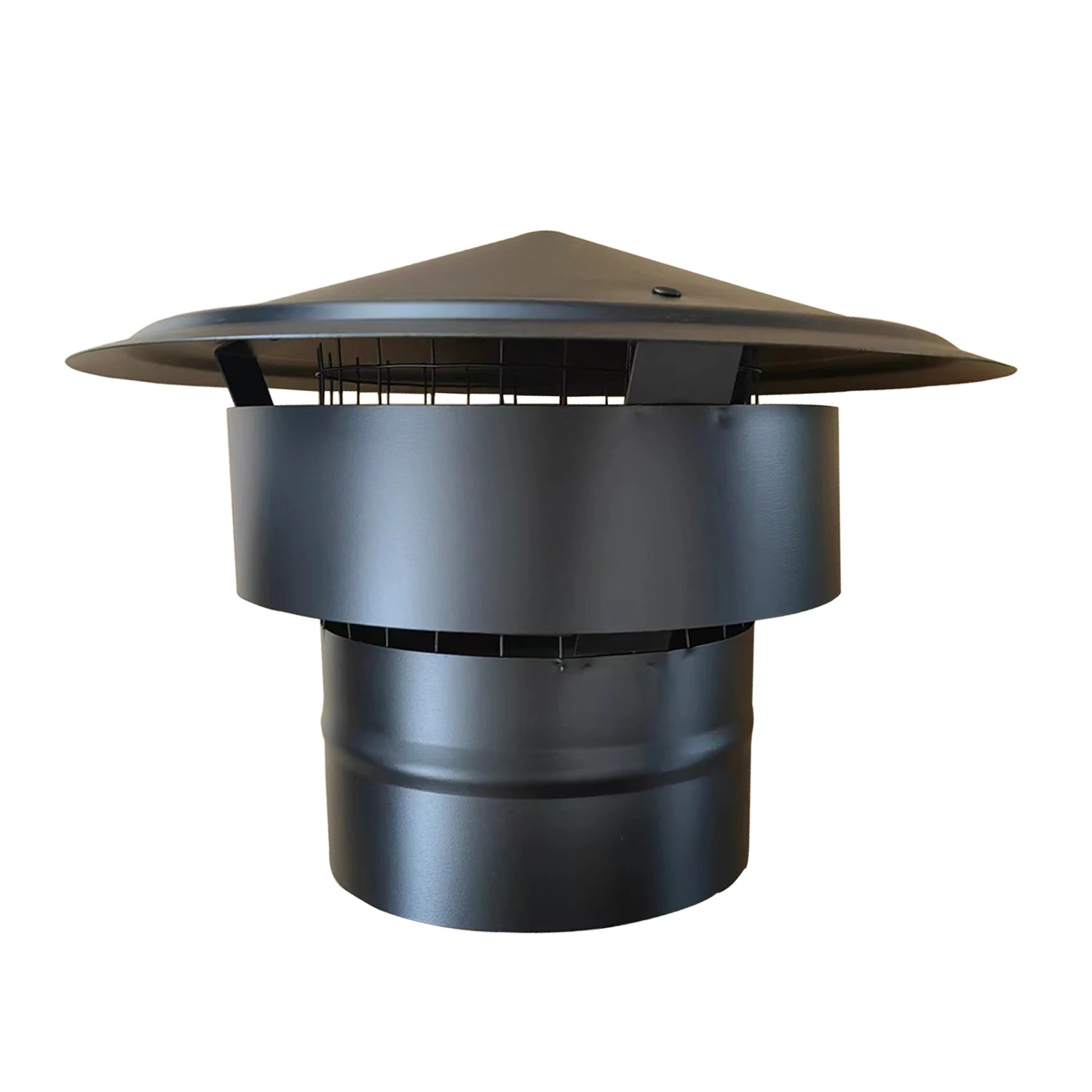 طقم أنابيب مدخنة الموقد 6 بوصة (150 مم) أنبوب مستقيم/الكوع/قوس/غطاء المطر للمدفأة/مجموعة مدخنة موقد الخشب