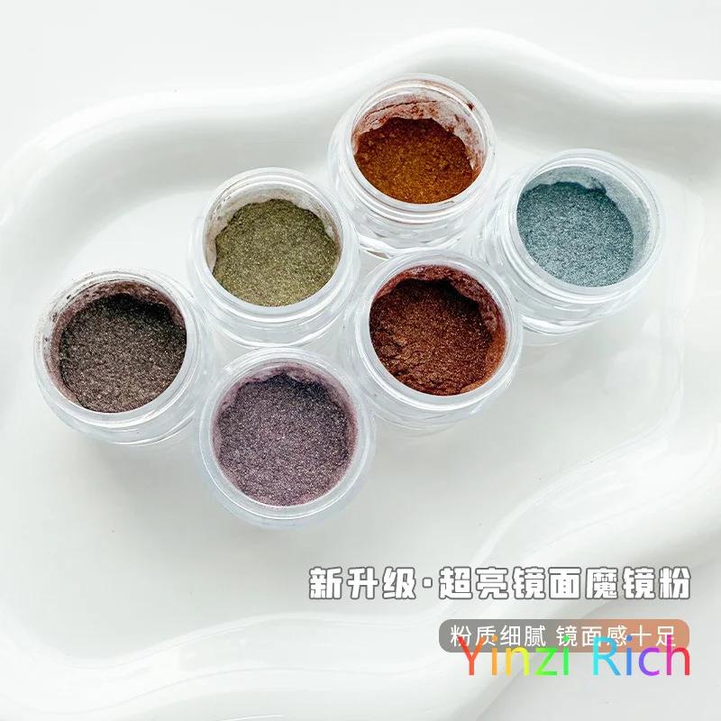 0,3 g chroom nagelpoeder metallic spiegel glitter effect holografisch metallic chroom poeder voor nagels rose goud chroom nagelpoeder