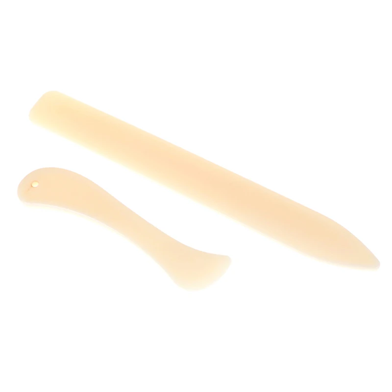 2Pcs Bone Folder Craft Tools Leather Scoring Folding Creasing Paper Accessory