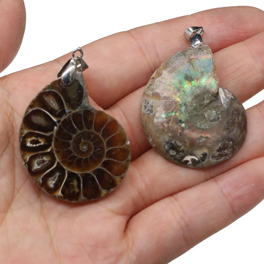 Natural Stone Necklace Pendants Shell Stone Pendant for DIY Jewelry Making Necklace Bracelets Size 30x35-40x45mm