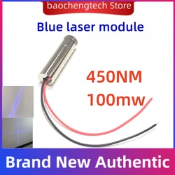 Free Shipping  450NM 100mw Pure blue light laser module 5V DC plug  Pure Blue DOT / Line / Cross Laser Module