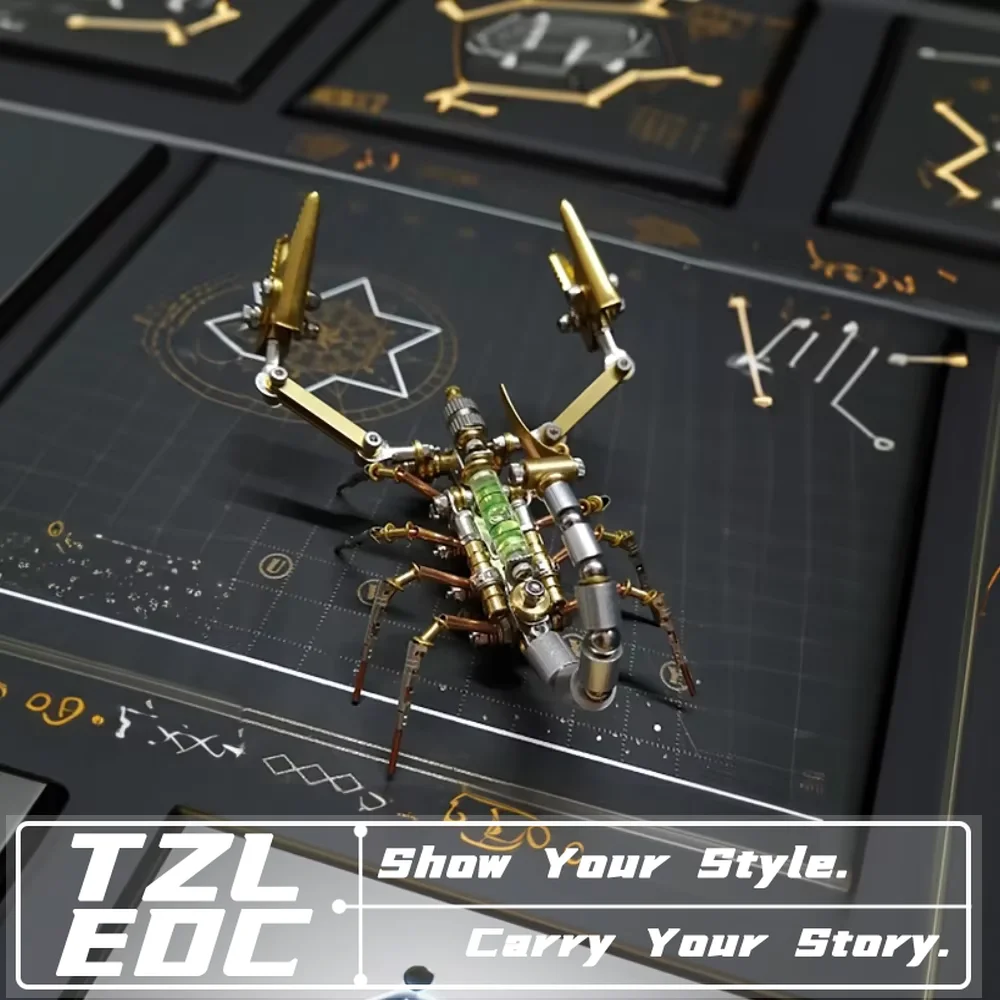 Steampunk Mechanical Spider DIY Assembly Fidget Toy, Unique Desktop Ornament, Stress Relief Handmade Decor, Creative Gift