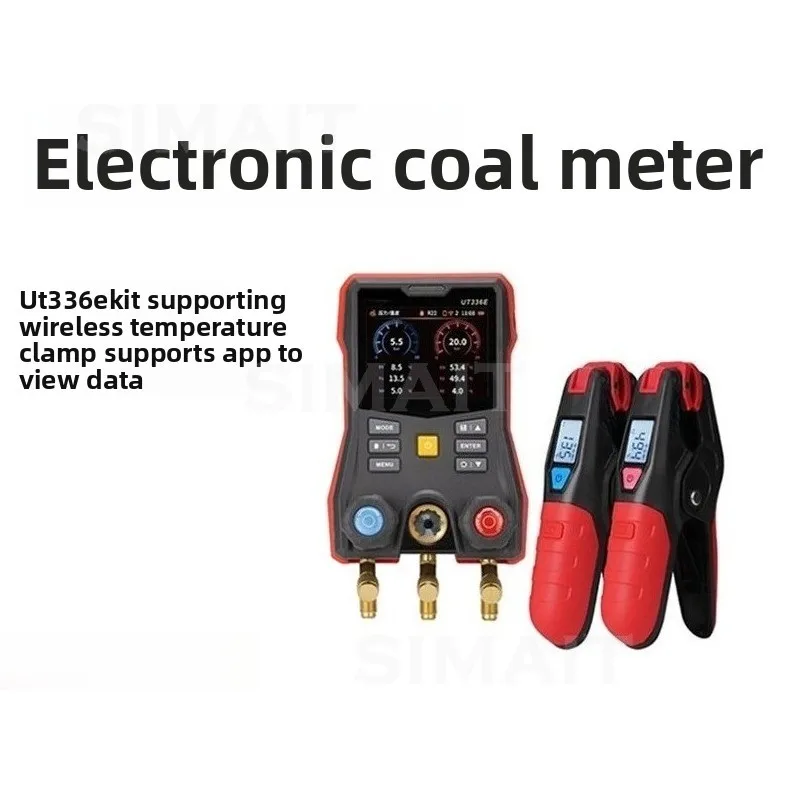 UT336E KIT Wireless Electronic Manifold Gauge Dual Pressure & Temperature AC Refrigerant Meter
