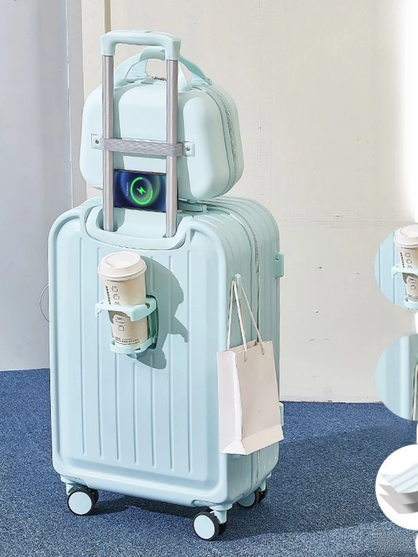 20インチ旅行スーツケース-レディース-新型2026-多機能-機内持ち込み-大容量-24-28インチ-旅行用-パスワードロック付き-レザーボックス
