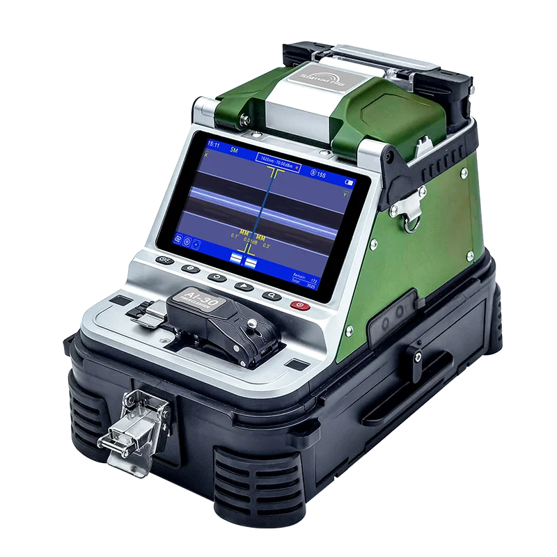 Fiber Optic AI-20 AI30 Six Motors Fusion Splicer Machine 5s Splicing Fusionadora De Fibra Optica Multi-language