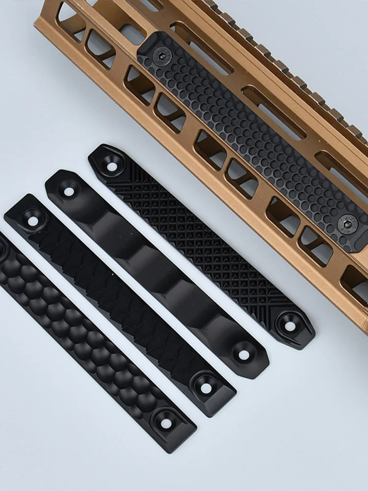Tactische Aluminium CNC Rail Cover 8/12 CM MLOK KEYMOD voor AR15 HK416 M4 M16 AK47 Voorbuis Anti-Slip Bescherming Picatinny Rail - afbeelding 2
