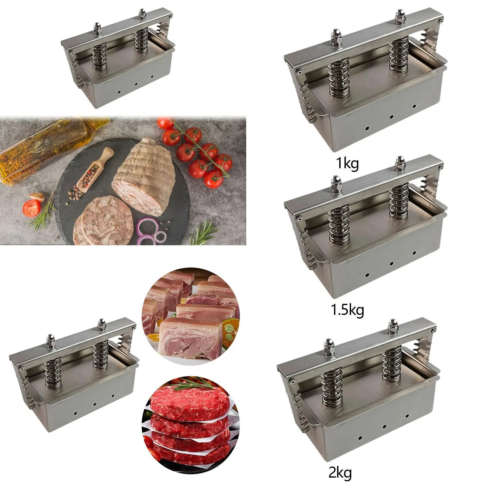 

Meats Press Tool Ham Meat Pressing Tool Box Cooked Forming Box Forming Tool Manual for Kitchen Tool Homemade