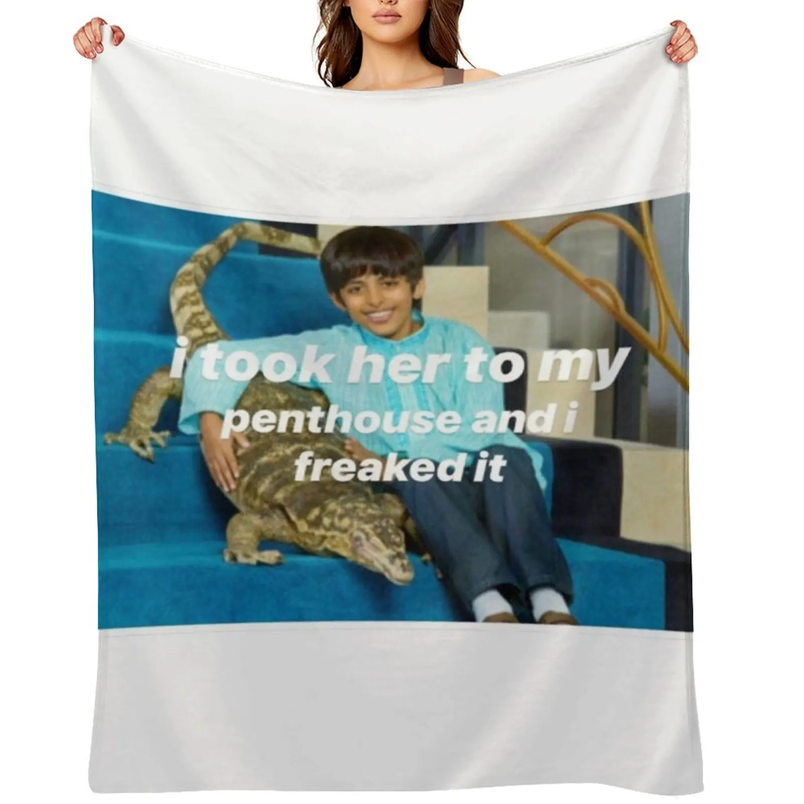 Ravi Freaked it Throw Blanket funny gift Soft Plush Plaid For Baby Designers Sleeping Bag Custom Blankets