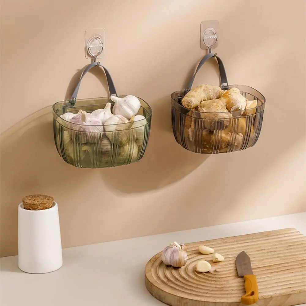 

Wall Mounted Small Hanging Basket Creative Transparent Waste Basket Simple Large Capacity Storage Box Miscellaneous Items