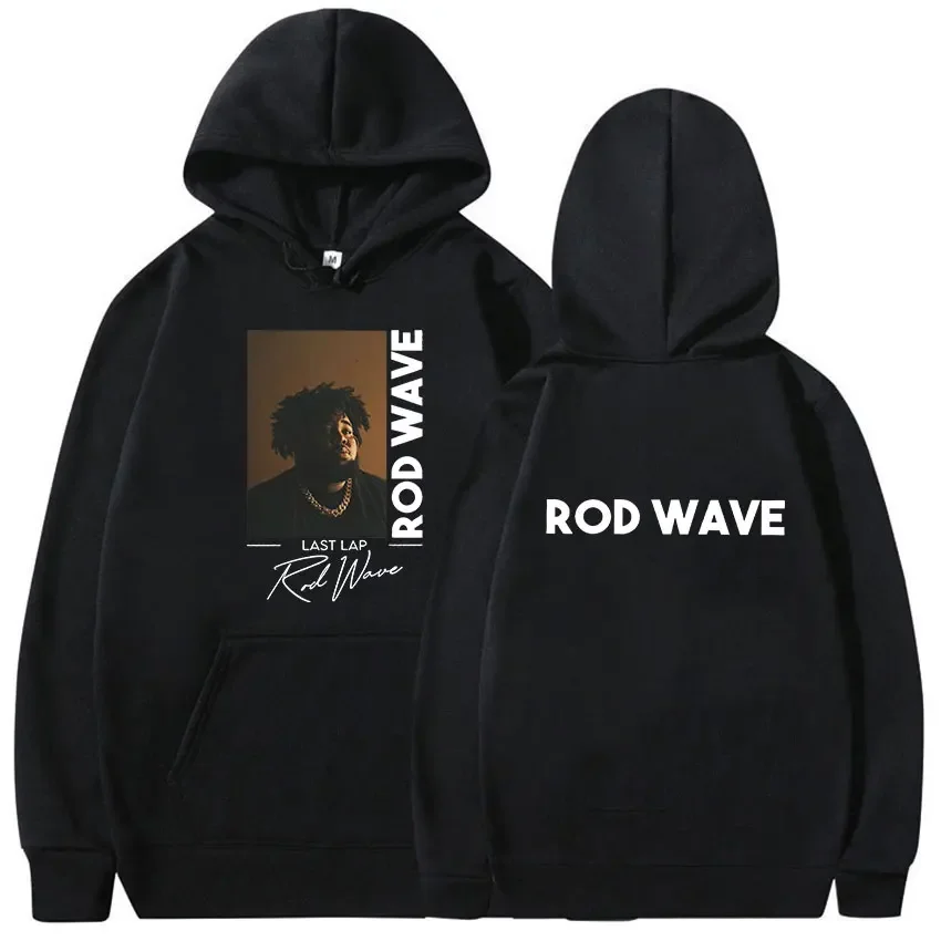 Singer Rod Wave Last Lap Tour 2024 Print Hoodie Men Women Retro Fashion Pullover Sweatshirt Hip Hop Oversized Hoodies Streetwear