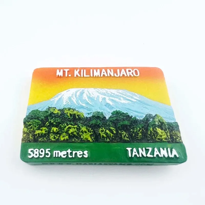 Tanzania Travelling Fridge Magnets Mount Kilimanjaro Tourism Souvenirs Fridge Stickers Home Decor Wedding Gifts Magnetic Sticker