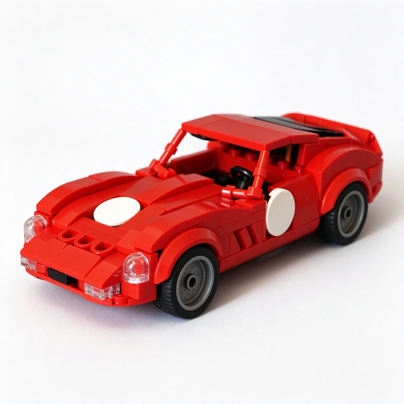 PolaDeer 300PCS MOC Front Mounted V12 engine large touring sport car Building Blocks Brain-Teasing Model Toy Brick Birthday Gift