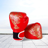 Boxing Gloves Breathable Sanda Boxing Gloves PU Leather Professional Boxing Gloves Fighting Taekwondo Mitts for Children Adults