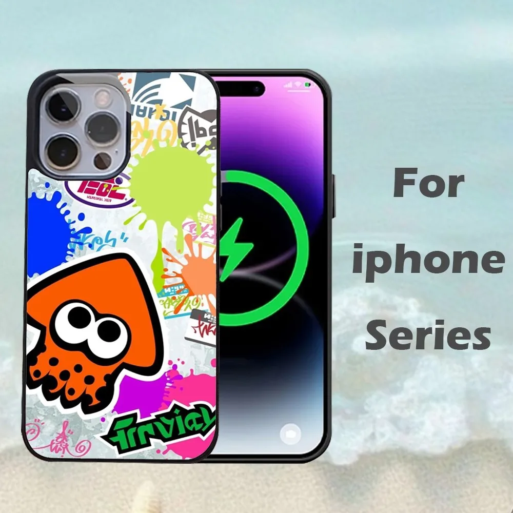 The Game S-Splatoon 3 Phone Case For IPhone 16 15 14 13 Pro Max 11 12 Mini Alex Mirror For Magsafe Wireless Charging Cover