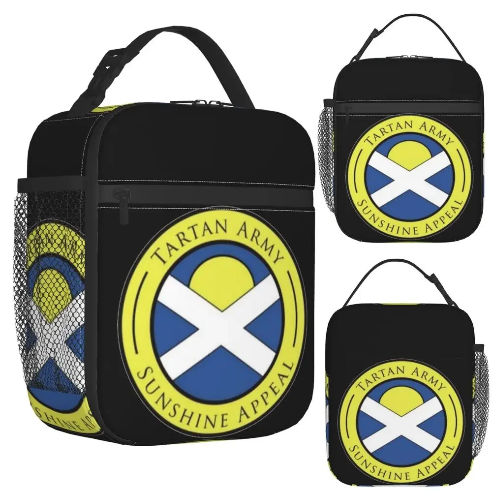 Tartan Army Sunshine Appeal Insulated Lunch Bag for Women Office Cooler Thermal Food Box Tote Portable Lunch Boxes Container