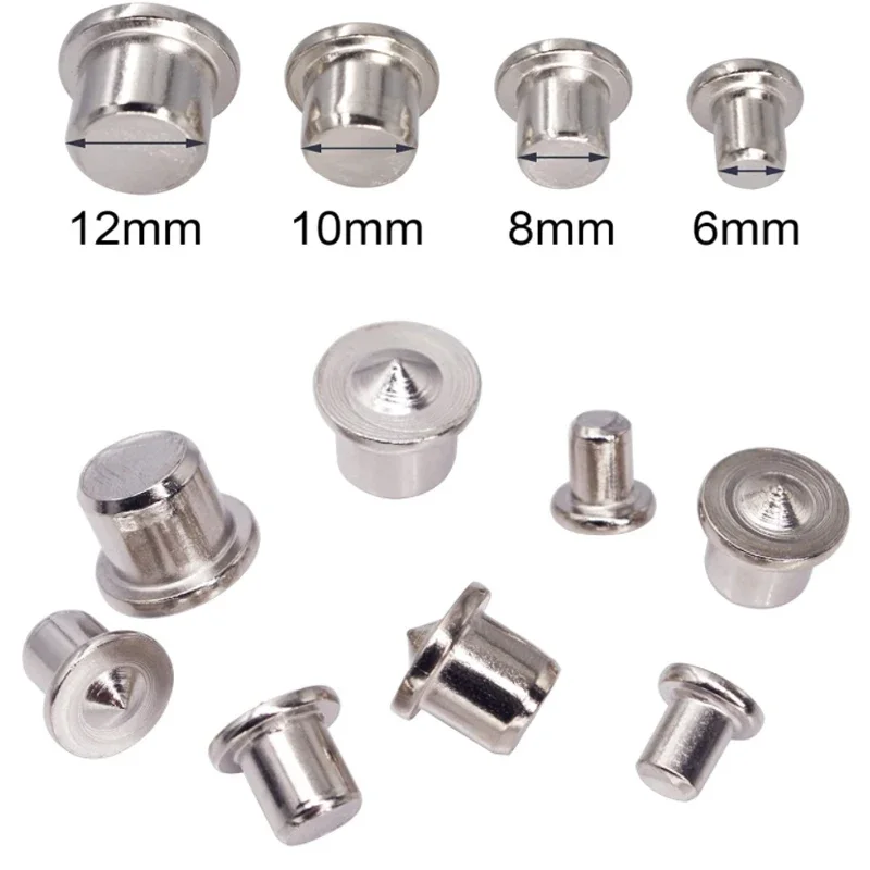Dowel Centering Marker Pins For Wood Tenon Alignment Hand Tool For Accurate Drill Guide 6/8/10/12mm Carbon Steel 8 Pack