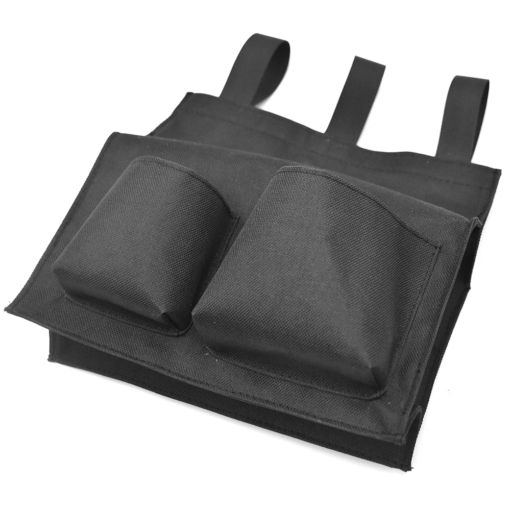 Bolsa para Pelotas de Árbitro de Béisbol con 2 Bolsillos, Bolsa para Pelotas de Árbitro Negra, Bolsa para Pelotas de Árbitro de Gran Capacidad, Accesorios de Béisbol