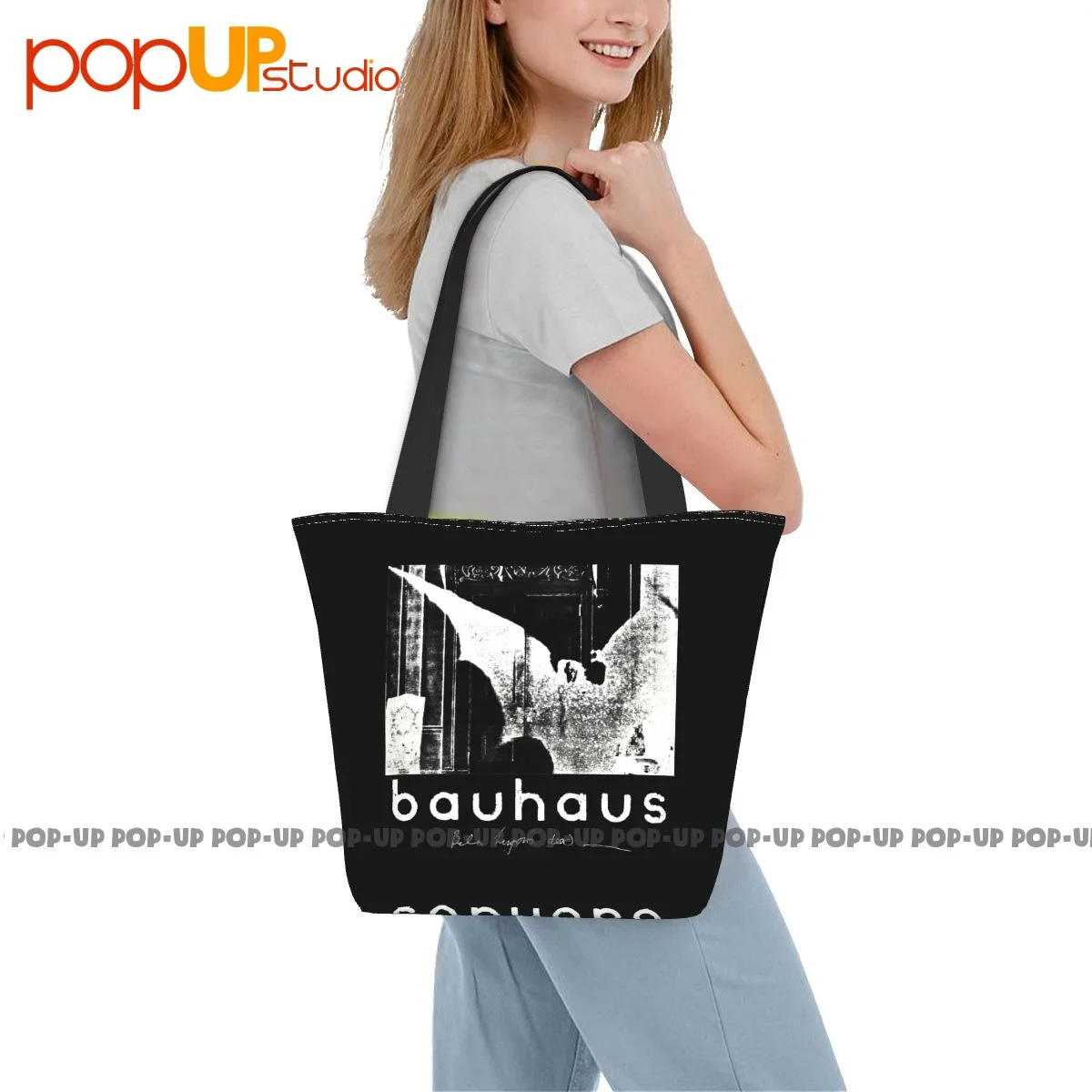 Bauhaus Bela Lugosis Dead Bauhaus Band Gothic Rock Ladies Handbags Lunch Bag Shopping Bag Supermarket