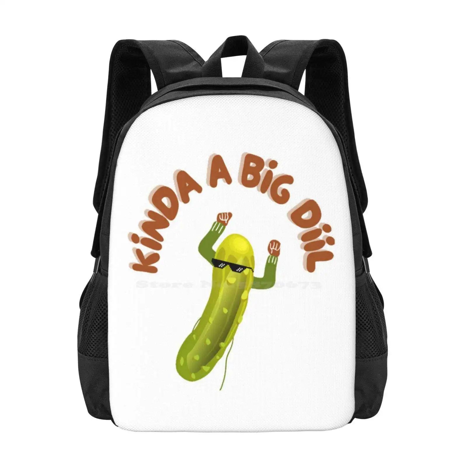 Kinda A Big Dill | Funny Pickleball | Big Deal | Pickleball Funny | Funny Pickleball Sayings Hot Sale Schoolbag Backpack