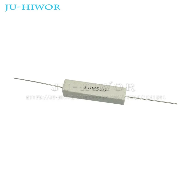 5pcs 10W 5% SQP Cement Resistor 0.1 0.22 0.33 0.5 1 1.2 1.8 2 2.2 3 3.3 3.6 4.7 5 8 10 15 20 25 30 100 K R ohms Power Resistance