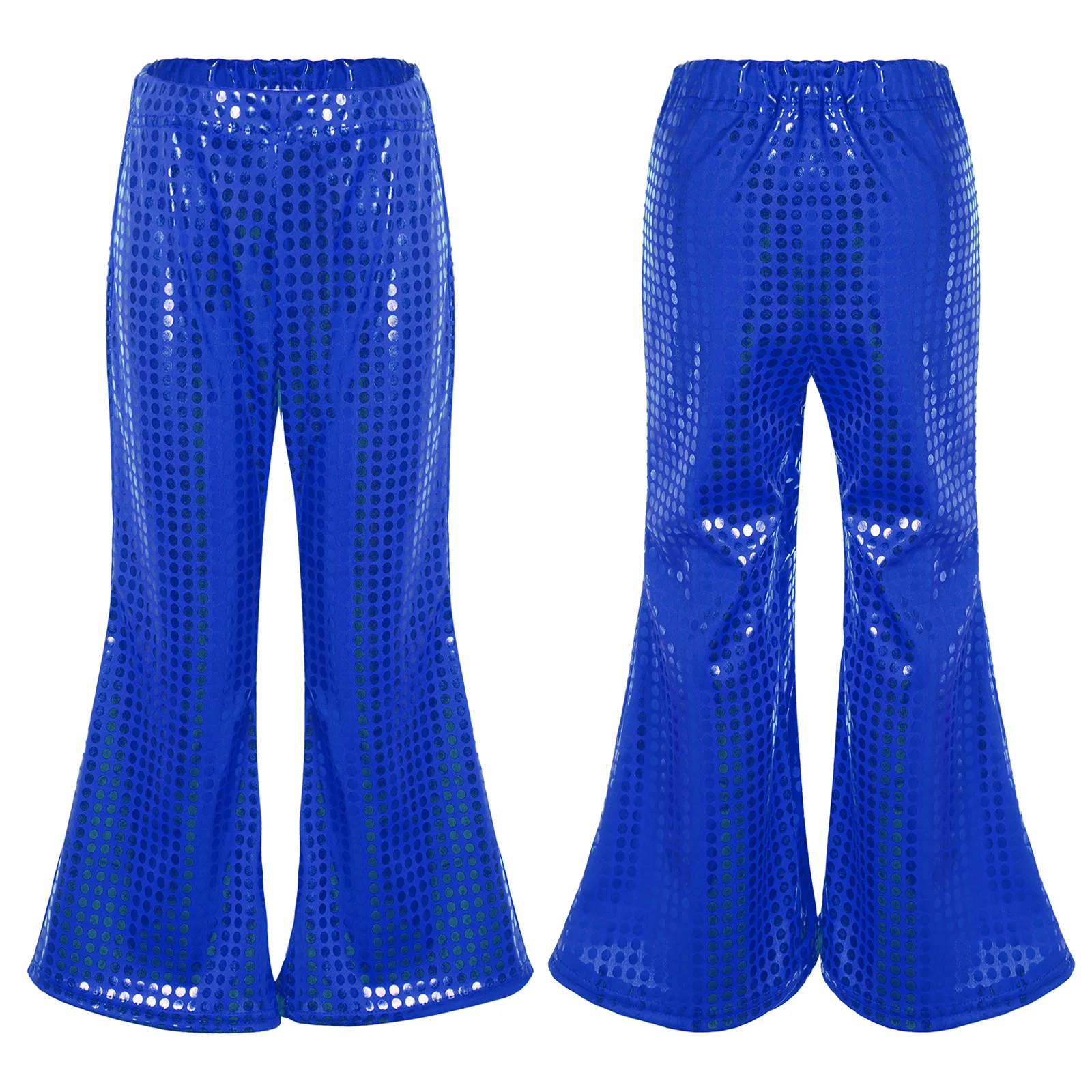 بنين بنات شارع الرقص السراويل مرونة الخصر متوهج السراويل لامعة الترتر مرحلة أزياء مسرحية الاطفال ملابس أنيقة