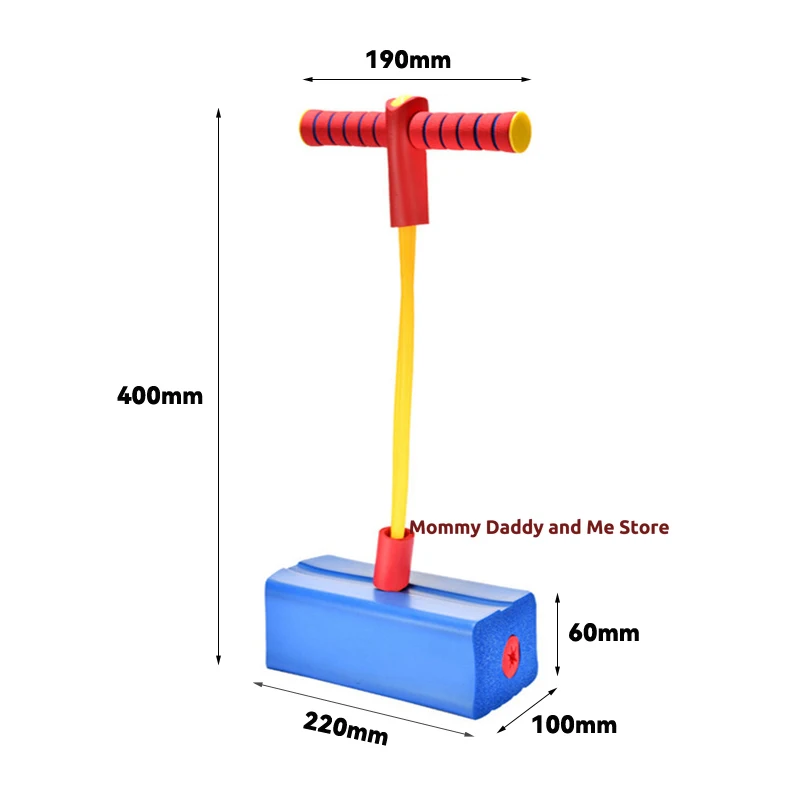 Kids Sports Games Toys Foam Pogo Stick Jumper Indoor Outdoor Fun Fitness Equipment Improve Bounce Sensory Toys for Boy Girl Gift