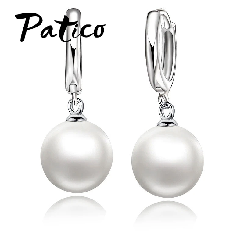 Genuine 925 Sterling Silver Trendy Beautiful Three Colors Pear Earrings Pendant For Women Bridal Wedding Jewelry Gift