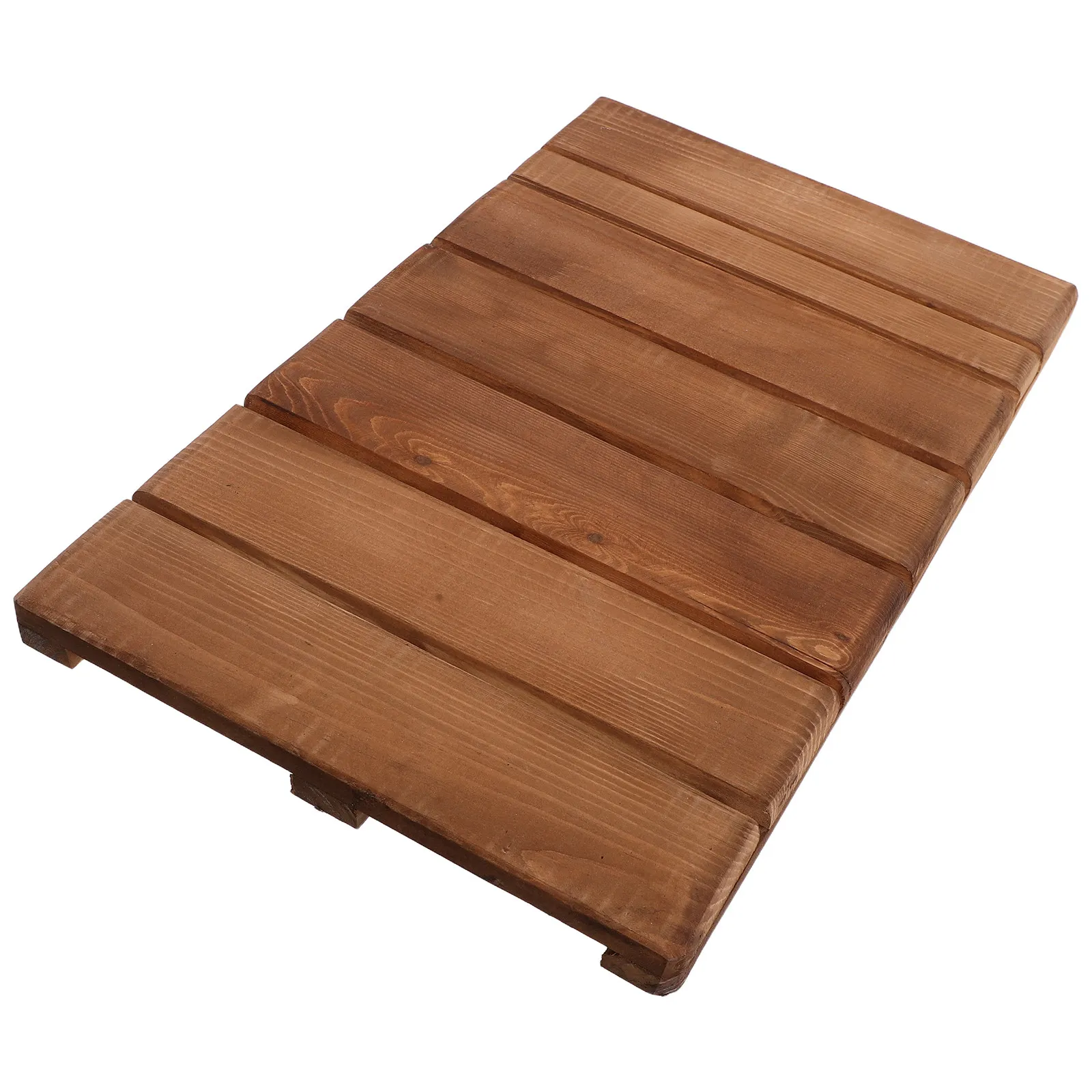 

Teak Shower Floor Mat Wooden Non Slip Bath Rug for Bathroom Tub Sauna Pool 20 Inch Quick Dry Sturdy Floor Mat for Elderly Safety