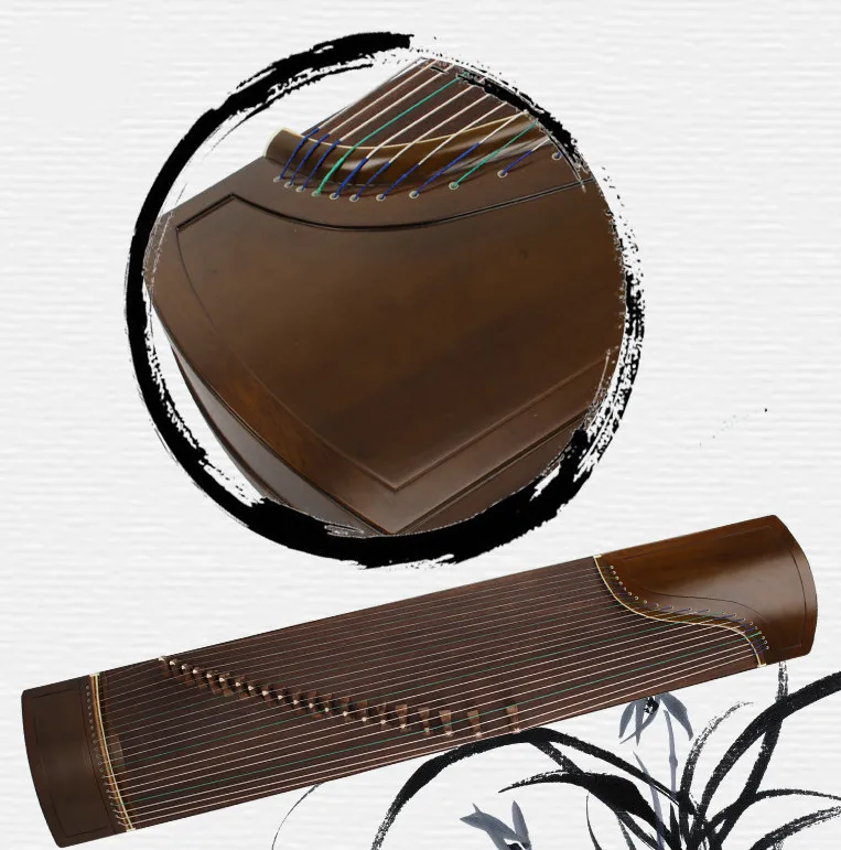 

21-струнный инструмент Nanmu Guzheng, китайский инструмент из цельного дерева цитры