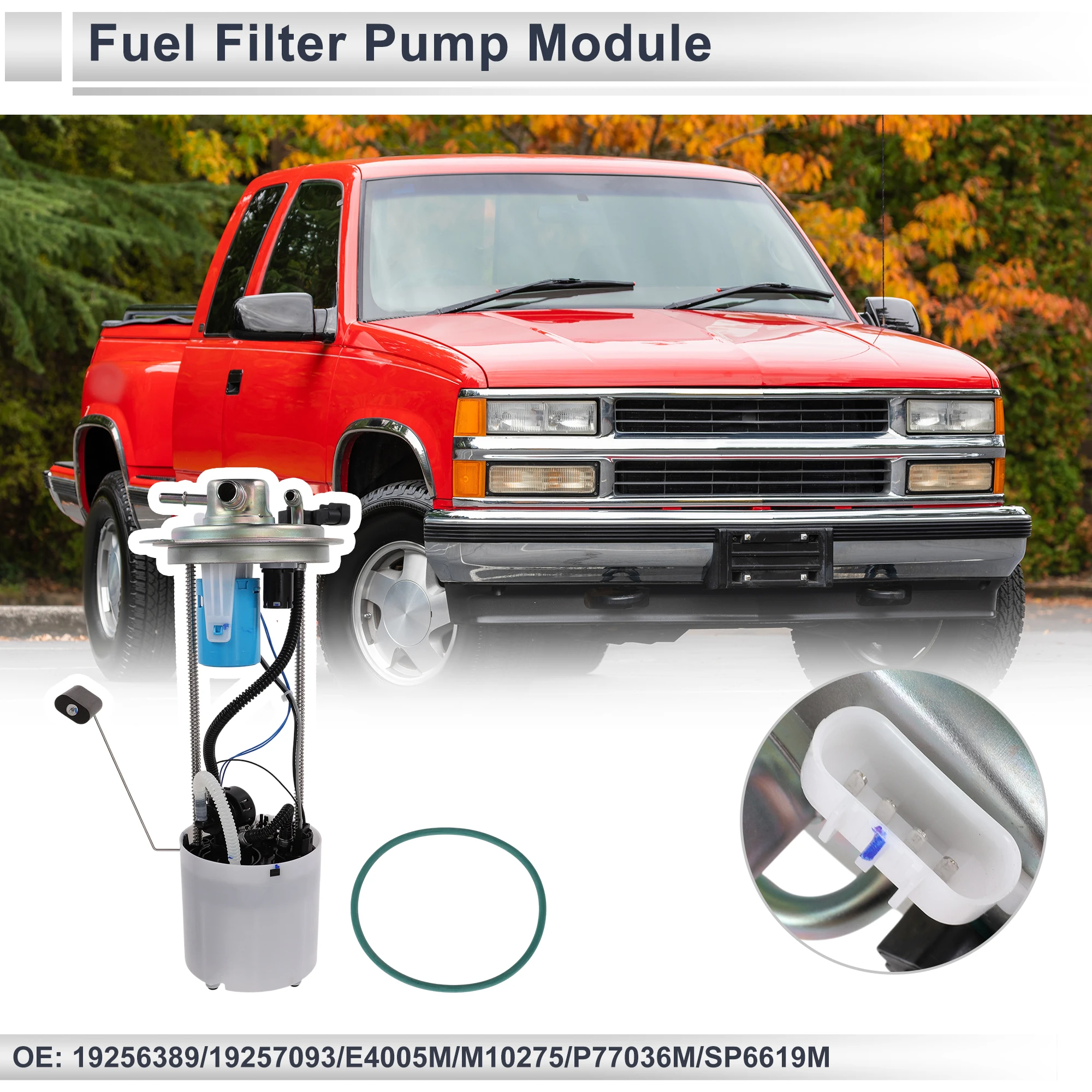 X Autohaux Auto Car Electric Fuel Pump Assembly for Chevrolet Silverado 1500 2010-2013 V8 6.2L Flex Crew Cab Pickup No.19257093