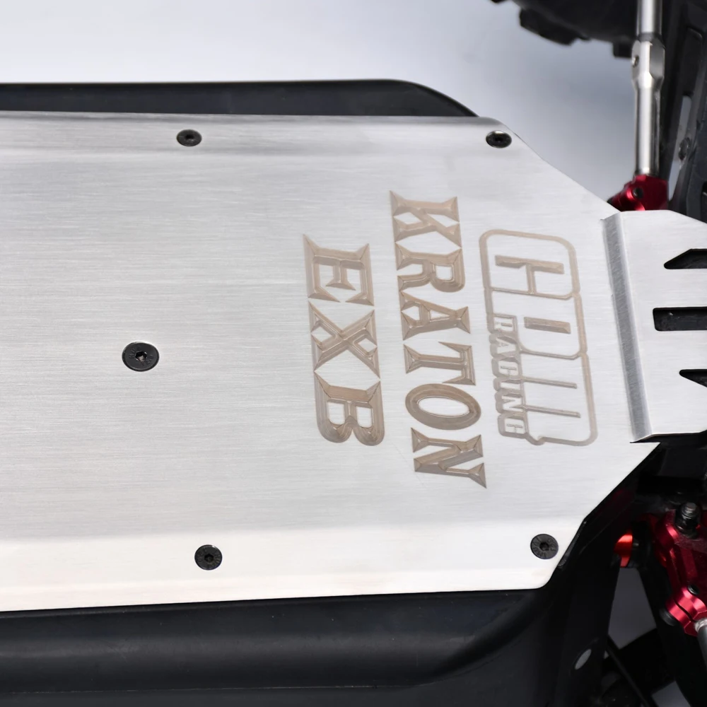 GPM 메탈 스테인리스 스틸 프론트 센터 리어 섀시 아머 ARRMA 1/8 KRATON EXB V6 6S ARA8708V6 ARA8708T1 ARA106053 RC 자동차용