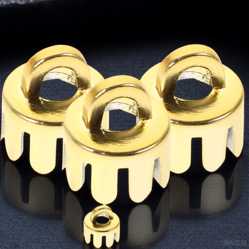 

10pcs Decorative Ball Caps Plastic Pendant End Covers For Diy Christmas Hanging Balls Festive Party Decorations Supplies