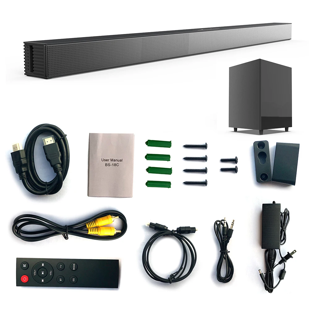 BS-18C Wireless Bluetooth Speaker Echo Wall TV Computer Speaker Subwoofer Speaker Built-in DSP Chip Subwoofer Stereo Speaker