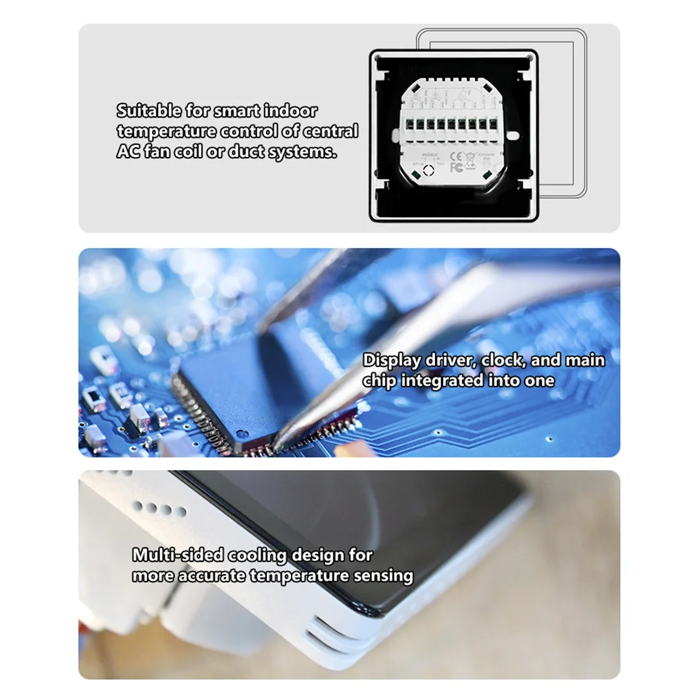 Home Automation Smart WiFi Temperature Controller LED Display Thermostat Energy Efficient Programmable Settings