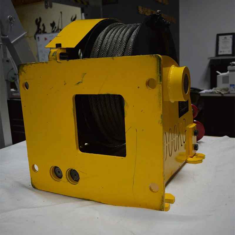 Hand winch can be connected to electric wrench seated side mounted vertical mounted 500-2000KG heavy duty manual brake tool