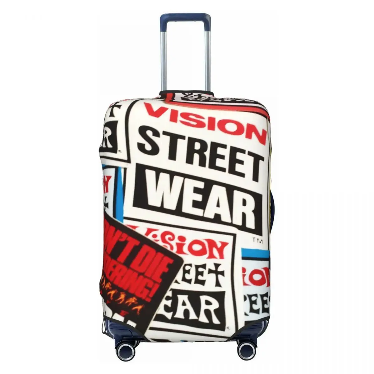 

Оригинальный милый чехол для чемодана в стиле 80-х Vision Street Wear, моющийся, для путешествий