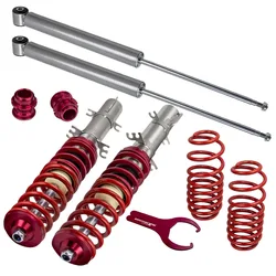 Coilover Kit for VW Golf 4 New Beetle 9C1, 1C1 FWD 1998-2001 Suspension Lowering Shock Struts Suspension Shock Springs