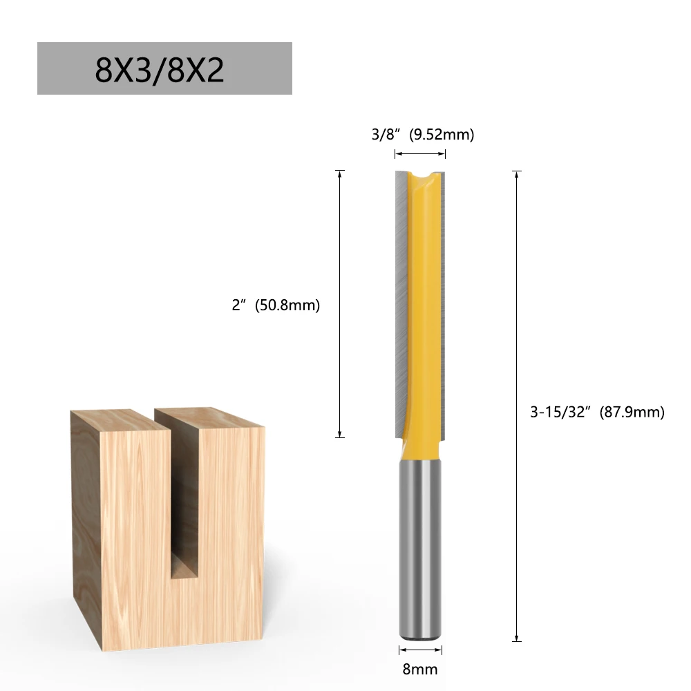 Imagem -02 - Lavie-long Straight Router Bit mm Shank 50 mm Fresagem de Corte Diâmetro Borda Carpintaria Aparar Faca Cortador Mc020091