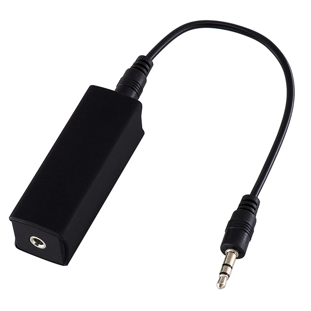 Ground Loop Noise Isolator Anti-Interference Safety Accessory with 3.5mm Cable Stereo Car Audio Auxiliary Cable