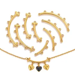 5pcs Stainless Steel Connector Jewelry Bracelet Necklace Layering Clasp Jewelry Making Supplies DIY Jewelry Connector Charm Part