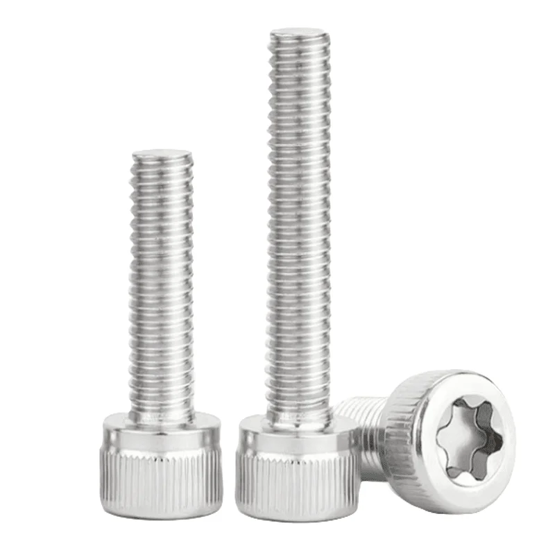 Vis à métaux Torx à tête creuse en acier inoxydable M3 - 0.5 304, boulons à filetage complet, vis à tête creuse Torx