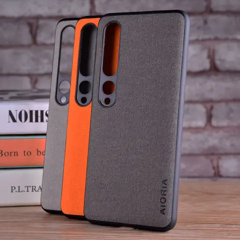 Coque pour Xiaomi mi 10 10 Pro coque luxe textile cuir peau souple housse de téléphone dur pour Xiaomi mi 10 10 Pro