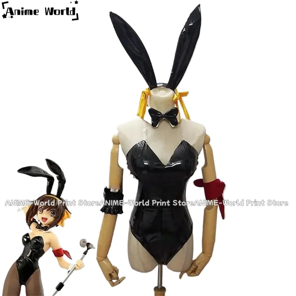 

《Custom Size》Irelia H Store Custom Made Size Suzumiya Haruhi Bunny Girl Cosplay Costume Anime Sexy Jumpsuit