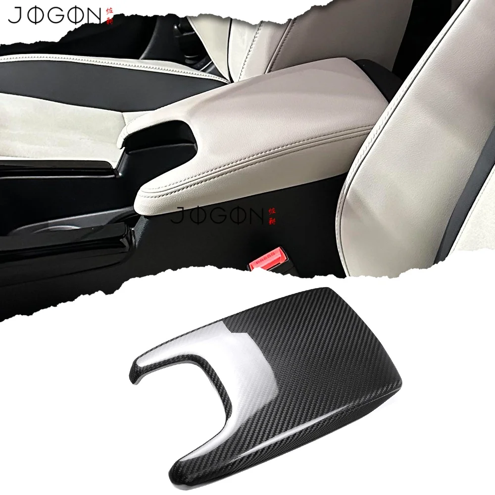For Acura Integra A-Spec Type S 2023-2025 Real Carbon Fiber Car Interior Console Storage Armrest Box Cover Trim Accessories