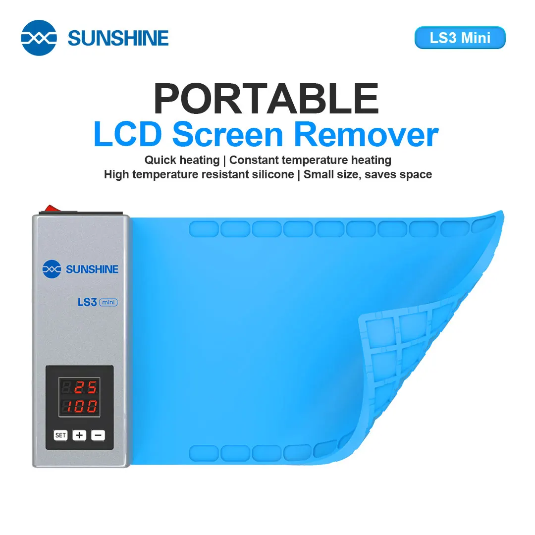 

SUNSHINE LS3 Mini LCD Screen Separator Heating Table Separator Pad for Mobile Phone Tablet Screen Repair Disassembly Tool