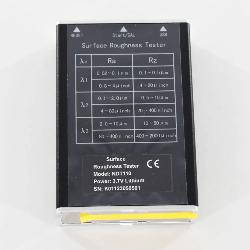 Digital Surface Roughness Tester NDT110 The roughness of metal andnon-metallic surface meter Ra: 0.01~15.000μm Rz:0.1~50 μm