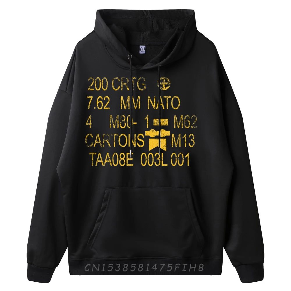 Hoodies 7 62mm Us Military Od Can Ammo Autumn Special Design Long Sleeve Crew Neck Men Hoodies Casual Oversized Sweatshirt