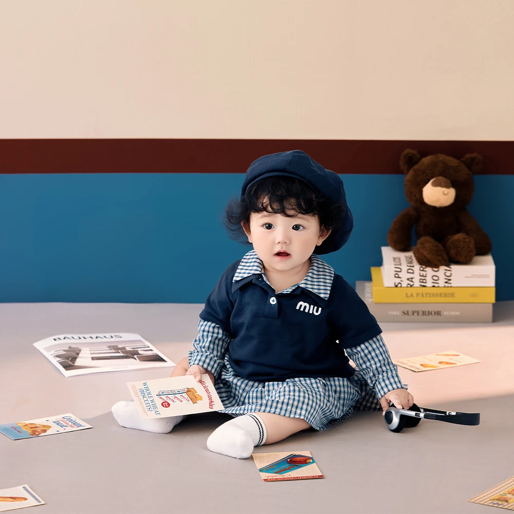 عيد الميلاد الأول الطفل التصوير الدعائم قبعة + الرضع زي دمية دب دمية بطاقة الدعائم الزخرفية استوديو الصور اطلاق النار التبعي #5