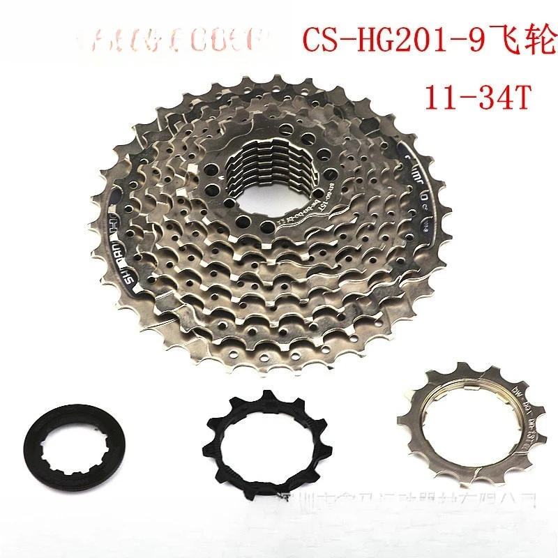 

9 Speed 11-32T MTB Cassette CS-HG201-9 Mountain Bike Flywheel 27S Bicycle Sprocket Freewheel Drivetrain Parts For HG200-9